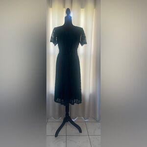 Elegant Black Lace Dress